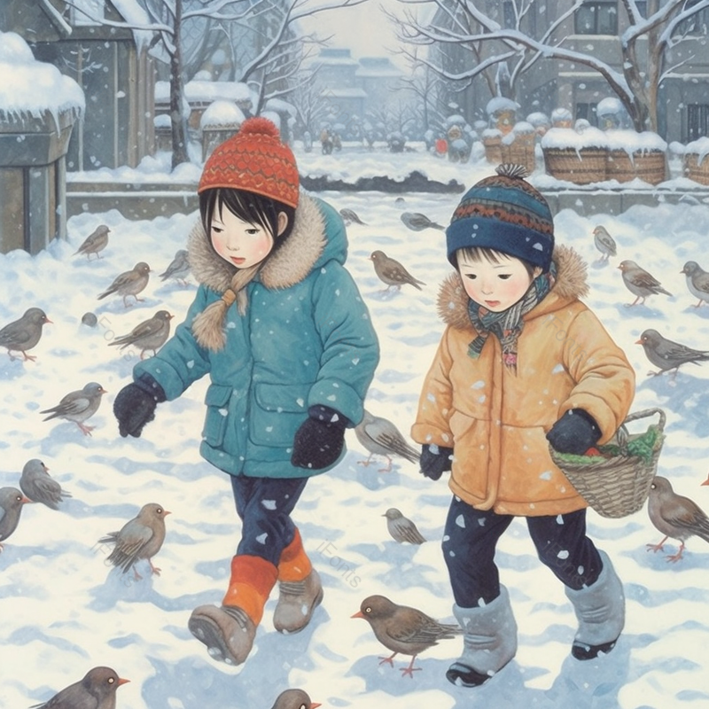 冬天大雪天节日节气插画背景,插画/手绘图,插画/手绘图库,插画/手绘图下载,插画/手绘